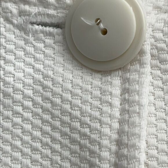 Marie Clare Fashion White Buttoned Crop VTG MADE IN USA - Picture 8 of 8